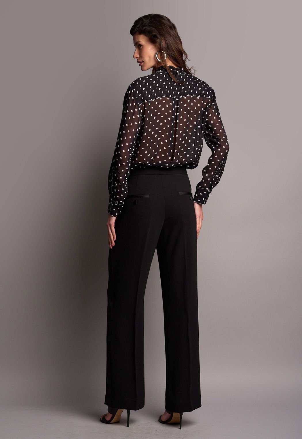 Camisa Crepe Poá Fabienne CB
