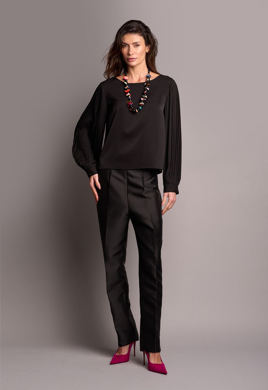 Blusa Crepe Preto Ayla