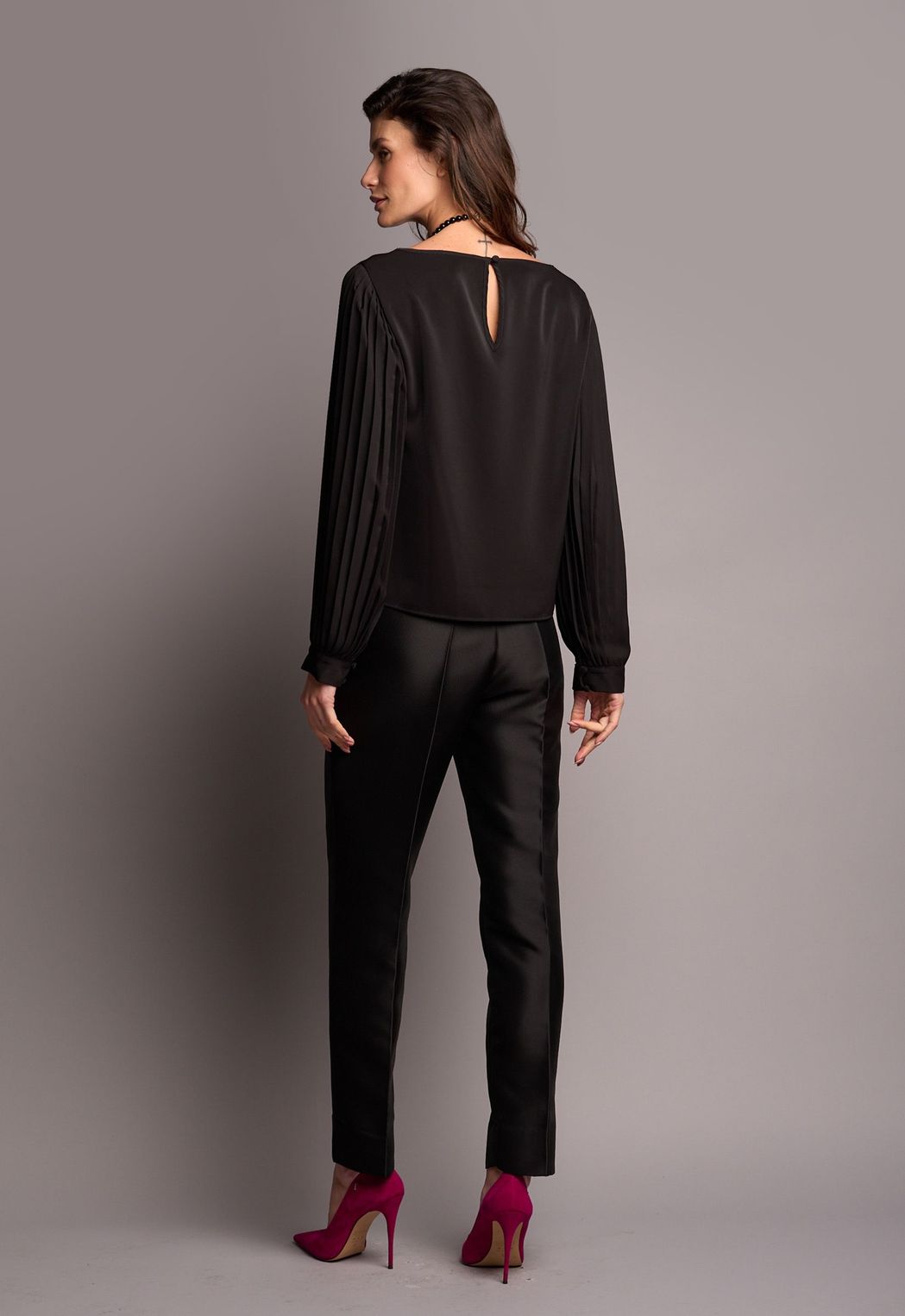 Blusa Crepe Preto Ayla