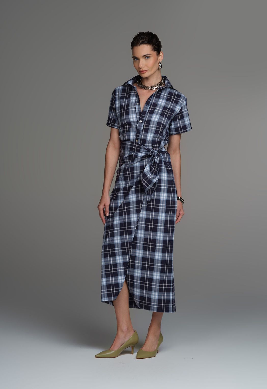 Vestido Midi Xadrez Elisa
