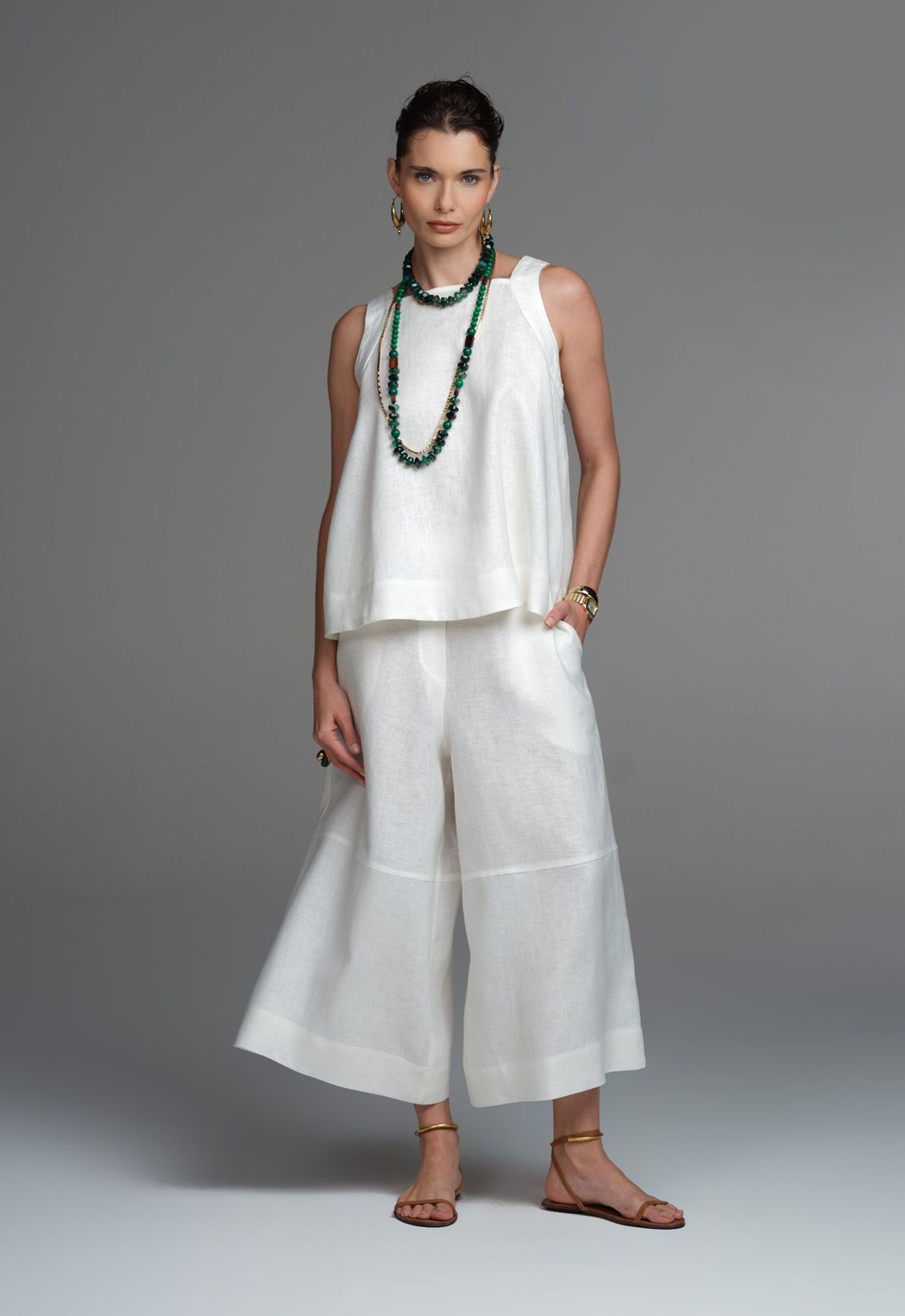 Regata Linho Off White Ully