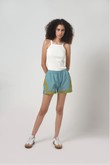 Shorts com Recortes Clint Ozone/Verde Milky