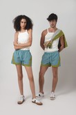 Shorts com Recortes Clint Ozone/Verde Milky