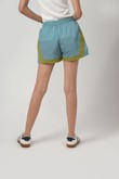 Shorts com Recortes Clint Ozone/Verde Milky