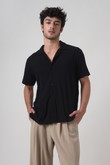 Camisa com Gola Mars 2 Preto Poplin