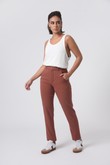 Calça Alfaiataria Reta Reese 2 Brown Alfa