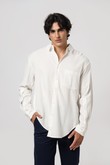 Camisa Linho Listra Ysla 2 Soft Off White