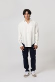 Camisa Linho Listra Ysla 2 Soft Off White