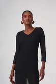 Vestido Longo de Manga Longa Lika Preto Linha