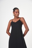 Vestido Longo de Alcinha Charlote 2 Preto Twill