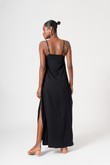 Vestido Longo de Alcinha Charlote 2 Preto Twill