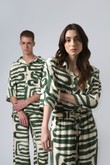 Camisa Ampla Elin Pincel Green Viscose