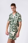 Camisa com Gola Aston 2 Pincel Green Viscose