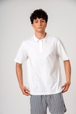 Camisa Polo Yuki Branco Tricoline