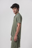 Camisa com Gola Mars 2 Army Green Poplin