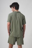 Camisa com Gola Mars 2 Army Green Poplin