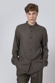 Camisa Manga Longa Allan 7 Walnut Linho