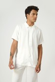 Camisa Básica Satin C23 2 Off White Satin