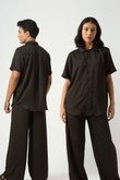 Camisa Básica Satin C23 2 Preto Satin