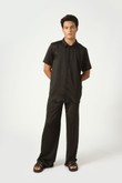 Camisa Básica Satin C23 2 Preto Satin