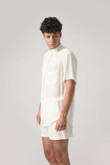 Camisa Gola Padre Com Bolso Pierre 4 Off White Rustic