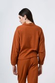 Blusa de Gola Hug Ocre Italia