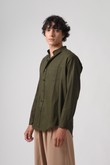 Camisa De Linho Gola Padre ML Ali Militar Soft