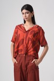 Camisa Cropped Dri Agave Red Barrado