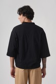 Blusa Ampla Bordada Yuni Preto Malhão