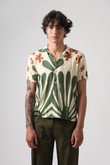 Camisa De Viscose ADA Agave Green Barrado