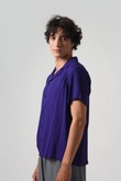 Camisa com Gola Aston 2 - Violet Slub