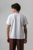 Camiseta Silk Gola Careca Oversized Camponesa Branco Algodão