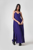 Vestido Longo de Alcinha Charlote 3 - Violet Slub