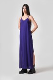 Vestido Longo de Alcinha Charlote 3 - Violet Slub