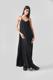 Vestido Longo de Alcinha Charlote 3 - Preto Twill