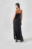 Vestido Longo de Alcinha Charlote 3 - Preto Twill