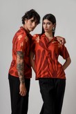 Camisa De Viscose ADA Agave Red Barrado