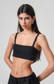 Top alcinha de tricot Brina Preto Torn