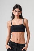 Top alcinha de tricot Brina Preto Torn