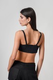 Top alcinha de tricot Brina Preto Torn