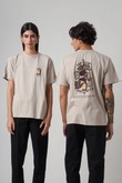 Camiseta Silk Gola Careca Oversized Urb Camping Chino Algodão