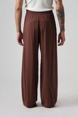 Calça Ampla Ariele 2 Choco Poplin