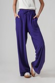 Calça Pantalona Filó Violet Slub