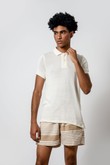 Camiseta Polo Marc 2 Off White Trico