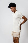 Camiseta Polo Marc 2 Off White Trico