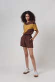 Shorts Curto Resort 2 Choco Poplin