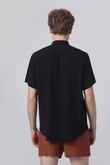 Camisa Gola Padre Com Bolso Pierre 5 Black Slub