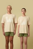 Camiseta Estampada Algodão Oversized Estampa 6 Creme Cotton