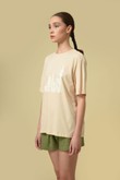 Camiseta Estampada Algodão Oversized Estampa 6 Creme Cotton