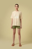 Camiseta Estampada Algodão Oversized Estampa 6 Creme Cotton